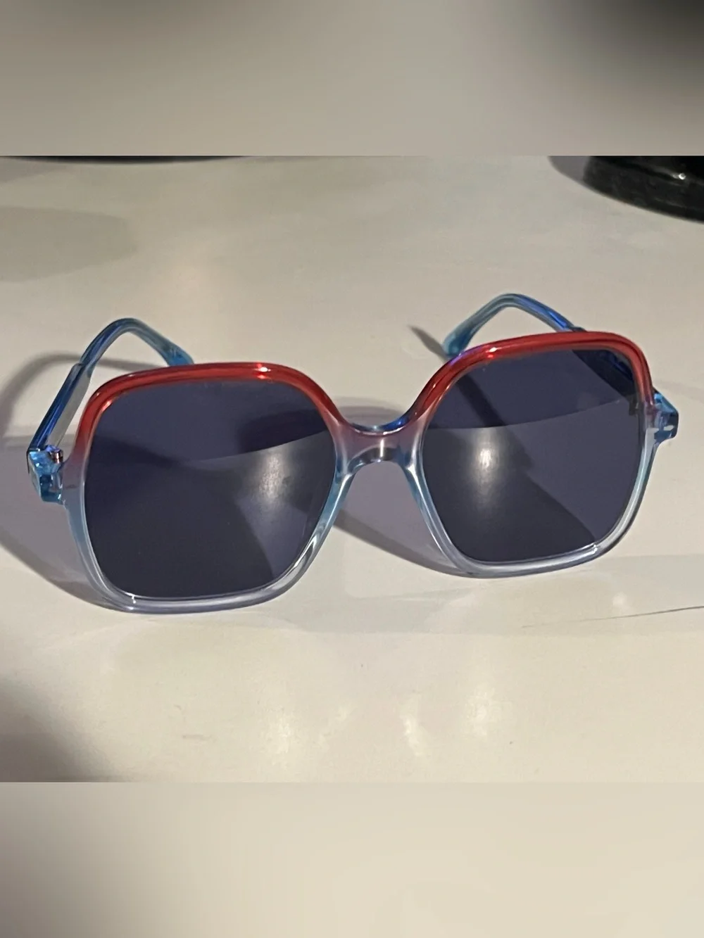 Isabel Marant stylish Clear Blue & Maroon two tone Women's Sunglasses